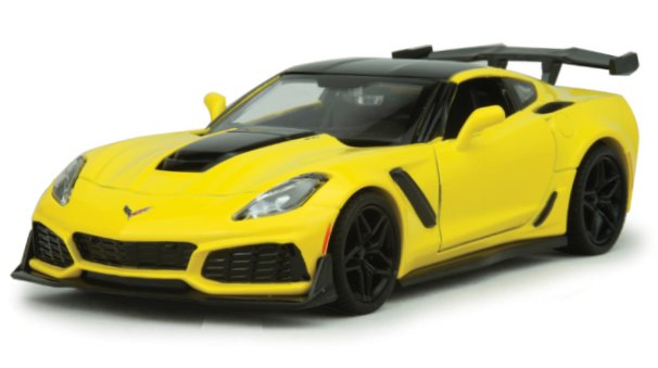 CHEVROLET Corvette ZR1 - 2019 - yellow / black - MotorMax 1:24