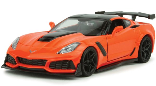 CHEVROLET Corvette ZR1 - 2019 - orange / black - MotorMax 1:24