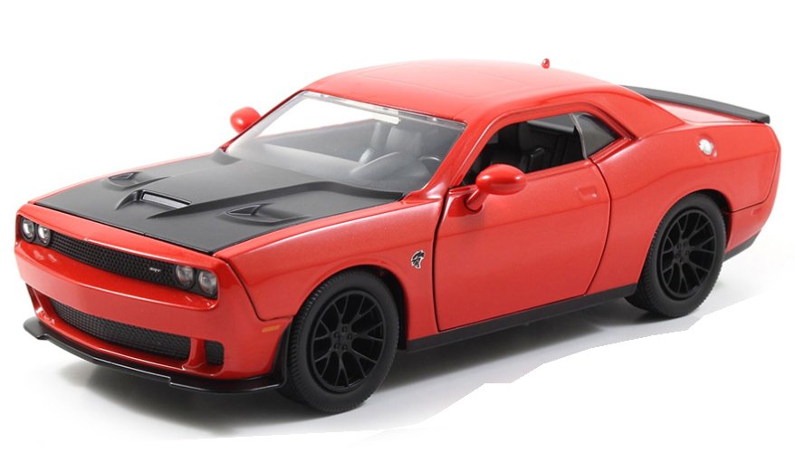 DODGE Challenger SRT Hellcat - 2015 - red / black - JADA 1:24