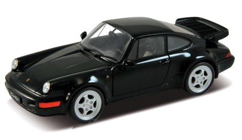 PORSCHE 911 (964) Turbo - black - WELLY 1:24