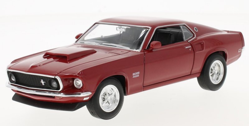 FORD Mustang Boss 429 - 1969 - strawberry - WELLY 1:24