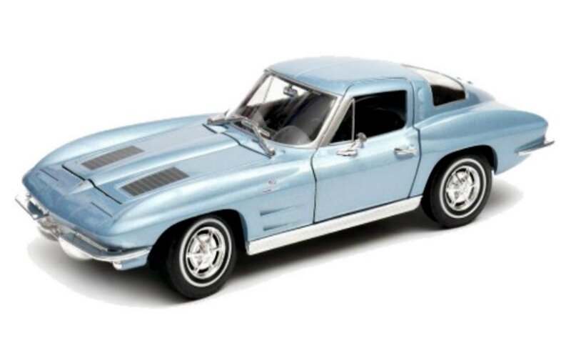 CHEVROLET Corvette - split window - 1963 - bluemetallic - WELLY 1:24