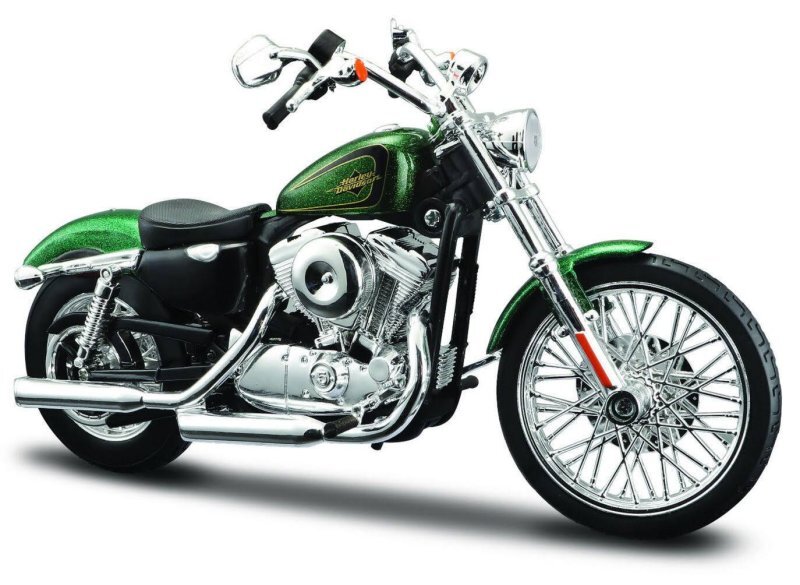 HARLEY-DAVIDSON XL 1200V Seventy-Two - 2013 - greenmetallic - Maisto 1:12