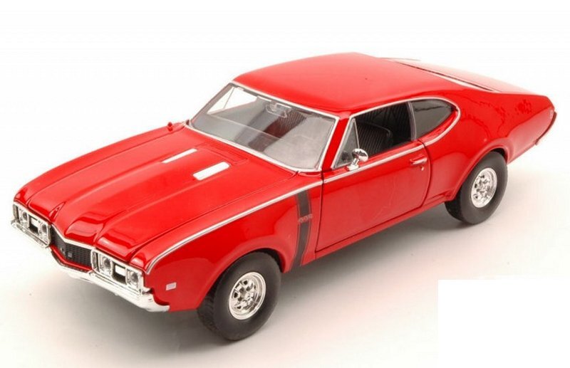 OLDSMOBILE 442 - 1968 - red - WELLY 1:24