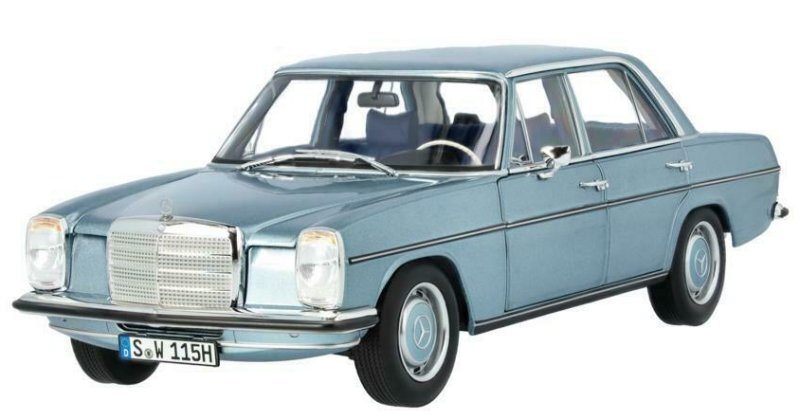 MB Mercedes Benz 200 / W115 - 1968 - 1973 - greyblue - Norev 1:18