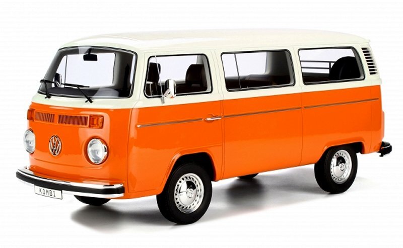 VW Volkswagen T2 Kombi - 1978 - orange / white - OTTO Mobile 1:12