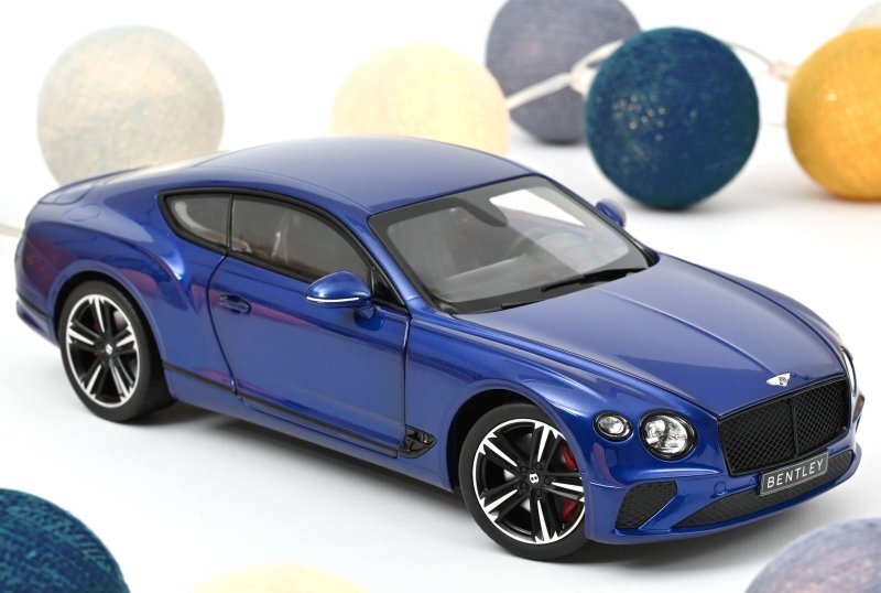 BENTLEY Continental GT - 2018 - Sequin blue - Norev 1:18