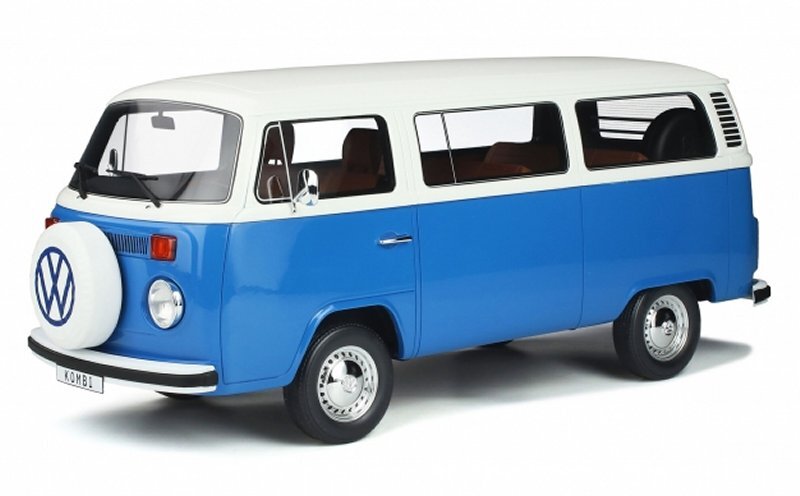 VW Volkswagen T2 Kombi - 1978 - blue / white - OTTO Mobile 1:12