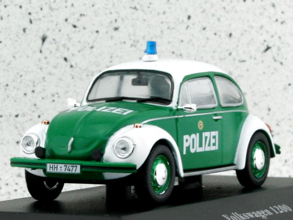 VW Volkswagen Käfer / Beetle 1200 - 1977 - german Police - Atlas 1:43