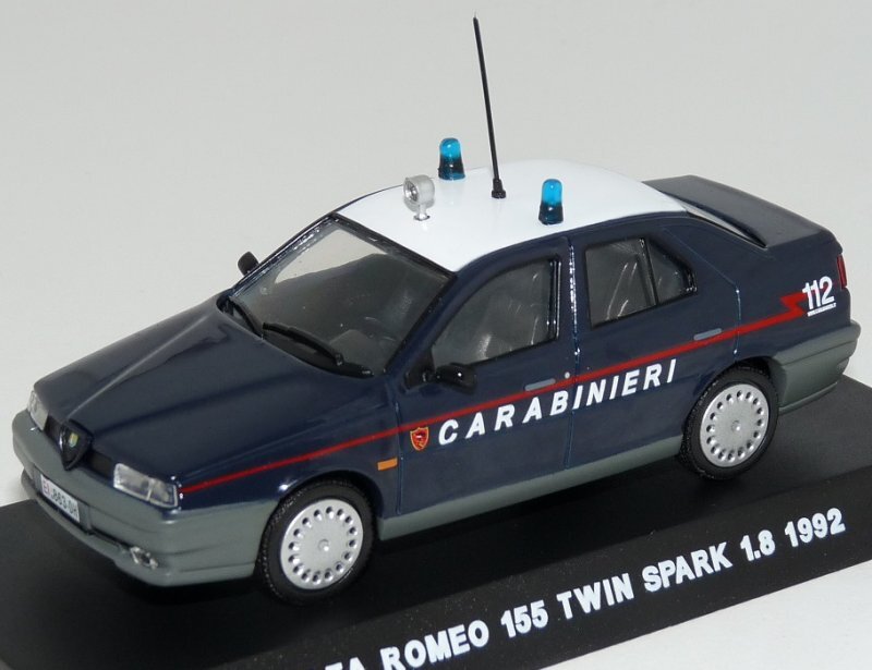 ALFA ROMEO 155 Twin Spark 1.8 - 1992 - Carabinieri - Atlas 1:43