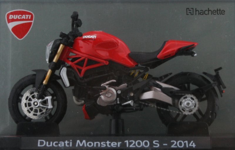 DUCATI Monster 1200S - 2014 - red - Atlas 1:24