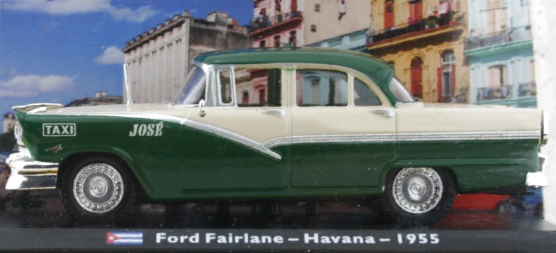 FORD Fairlane - Havanna Taxi - 1955 - Taxi Cab - Atlas 1:43