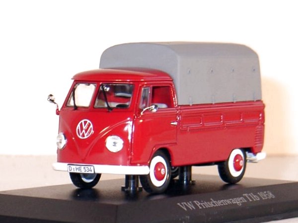VW Volkswagen Bus T1b - 1958 - red - Norev 1:43