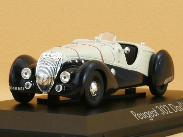 PEUGEOT 302 Darl Mat Roadster - 1937 - blue / beige - Norev 1:43