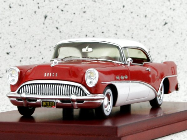 BUICK Century Coupe - 1954 - red / white - True Scale 1:43