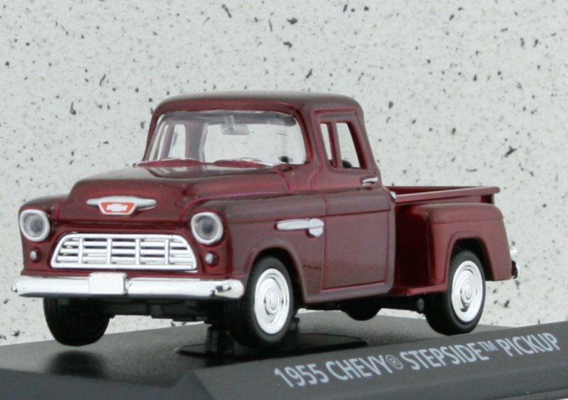 CHEVROLET Stepside Pickup - 1955 - redmetallic - MotorMax 1:43