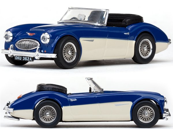 AUSTIN Healey 3000 - ocean blue / ivory - Vitesse 1:43