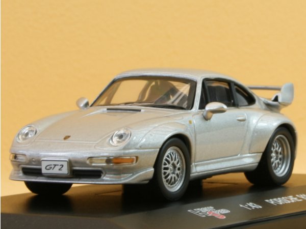 PORSCHE 911 GT2 - 1996 - silver - HIGH SPEED 1:43