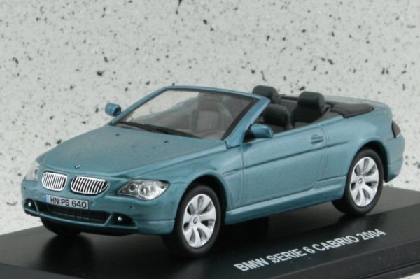 BMW Series 6 Cabrio - 2004 - bluemetallic - Edison 1:43