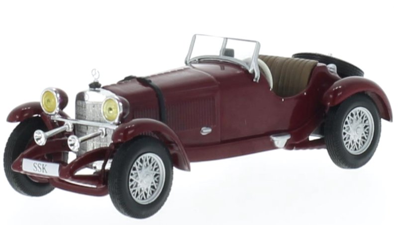 MB Mercedes Benz SSK - 1928 - darkred - WhiteBox 1:43