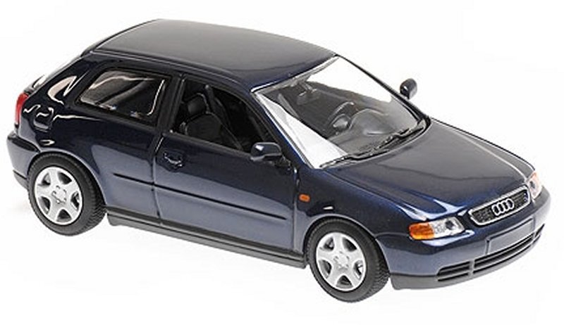 AUDI A3 - 1996 - bluemetallic - Maxichamps 1:43