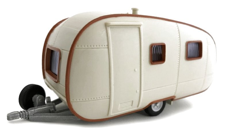 TRAILER Wohnwagen / Camper - cream - Cararama 1:43