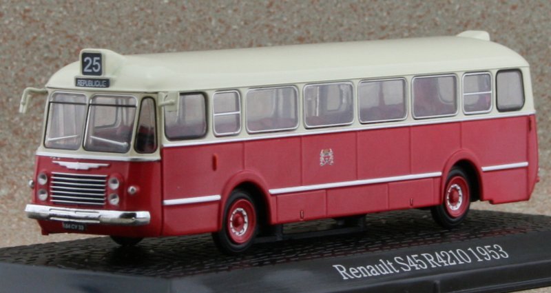 RENAULT S45 R4210 - 1953 - red / cream - Atlas 1:72