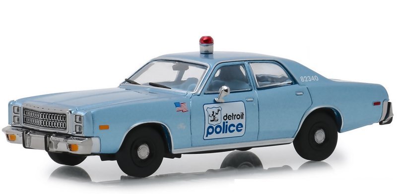 PLYMOUTH Fury - Detroit Police - 1977 - Beverly Hills Cop - Greenlight 1:43