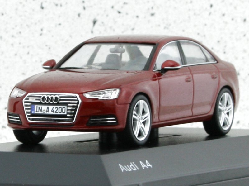 AUDI A4 - Matador redmetallic - AUDI Dealer 1:43