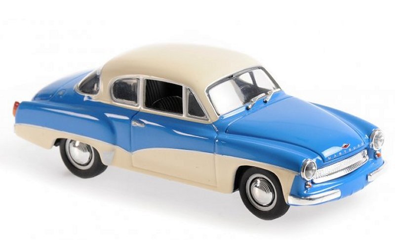 WARTBURG 311 Coupe - 1958 - blue / white - Maxichamps 1:43