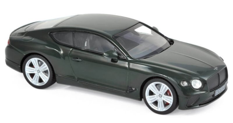 BENTLEY Continental GT - 2018 - british racing green 4 - Norev 1:43