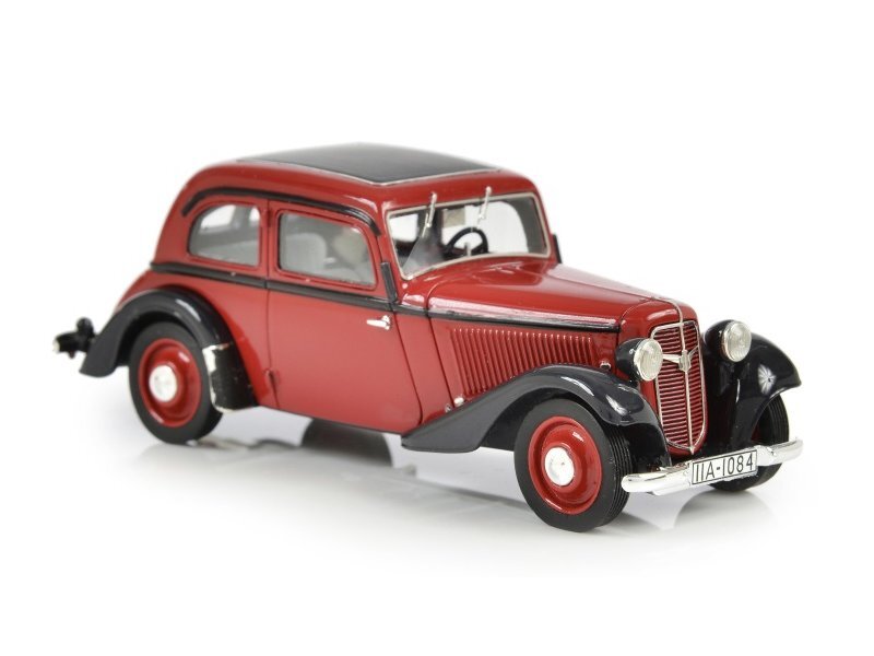 ADLER TRUMPF Junior 2-Door Sedan - 1934 - 1941 - red / black - ESVAL 1:43