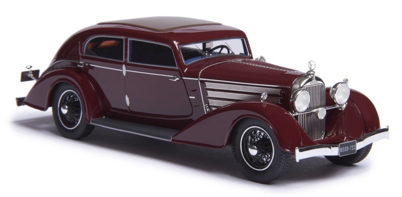 AUSTRO DAIMLER ADR 8 Alpine Sedan - 1932 - darkred - ESVAL 1:43