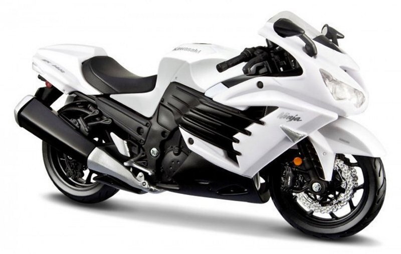 KAWASAKI Ninja ZX-14R - white - Maisto 1:12