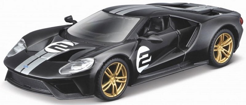 FORD GT Heritage Series - black - Bburago 1:32