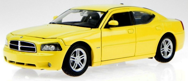 DODGE Charger R/T - yellow - WELLY 1:24