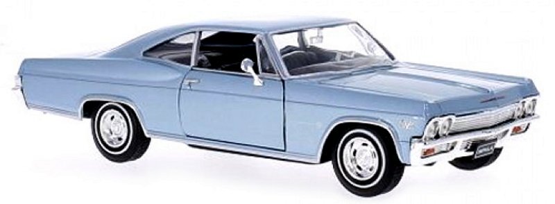 CHEVROLET Impala SS 396 - 1965 - bluemetallic - WELLY 1:24