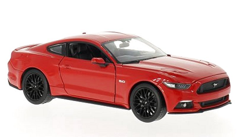 FORD Mustang GT - 2015 - red - WELLY 1:24