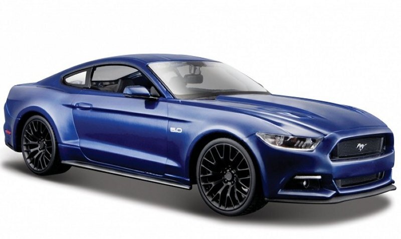 FORD Mustang GT - 2015 - bluemetallic - WELLY 1:24