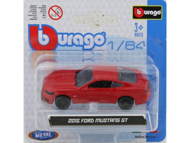 FORD Mustang GT - 2015 - red - Bburago 1:64