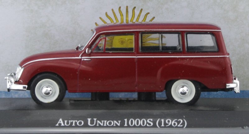 AUTO UNION 1000S - 1962 - red - Atlas 1:43