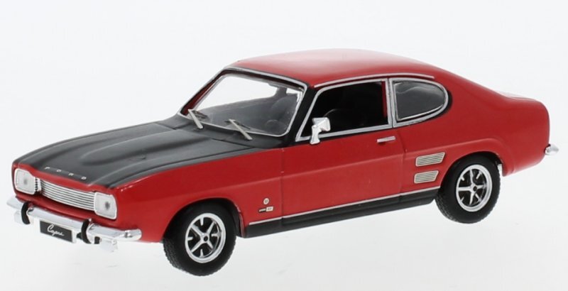 FORD Capri 1700 GT - MK I - 1970 - red / black - IXO 1:43