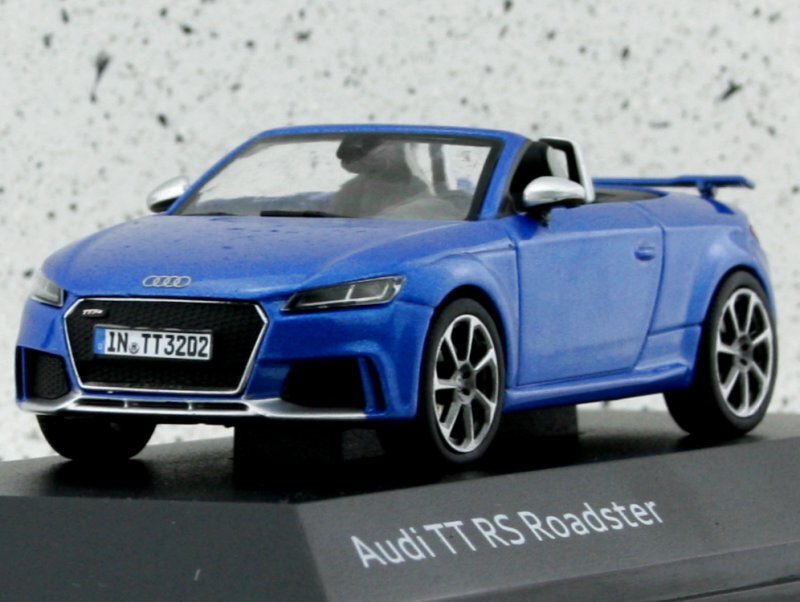 AUDI TT RS Roadster - ara blue - AUDI Dealer 1:43