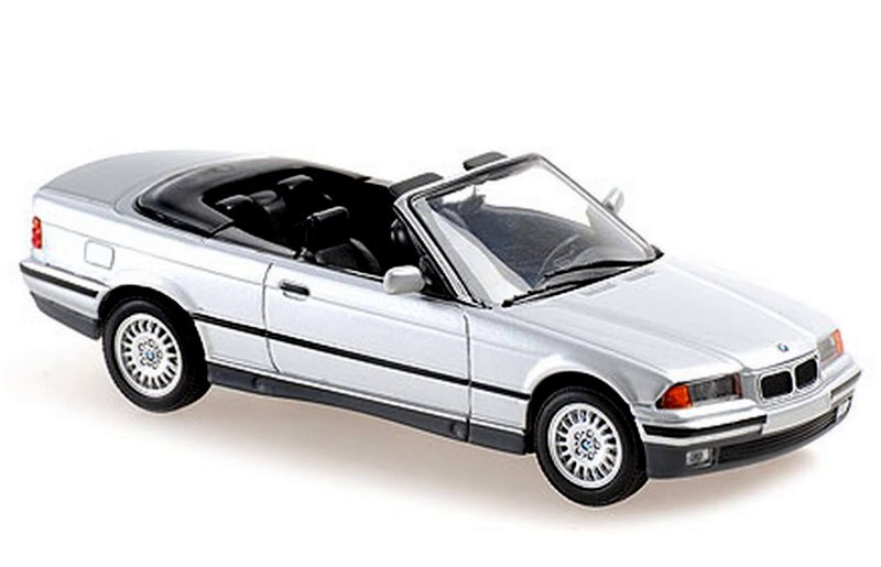 BMW 3er Cabrio - E36 - 1993 - silver - Maxichamps 1:43