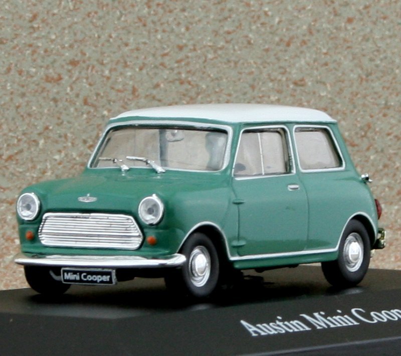 AUSTIN Mini Cooper - 1961 - green / white - Atlas 1:43