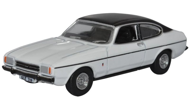 FORD Capri Mk2 - white / black - Oxford 1:76