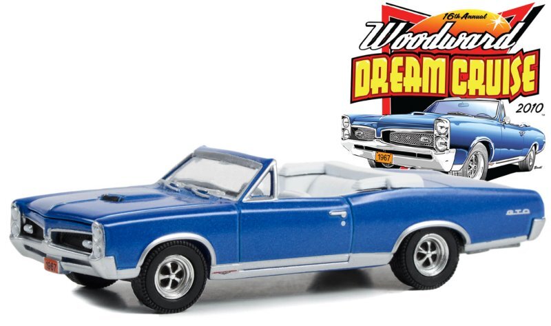 PONTIAC GTO Convertible - 1967 - bluemetallic - Greenlight 1:64