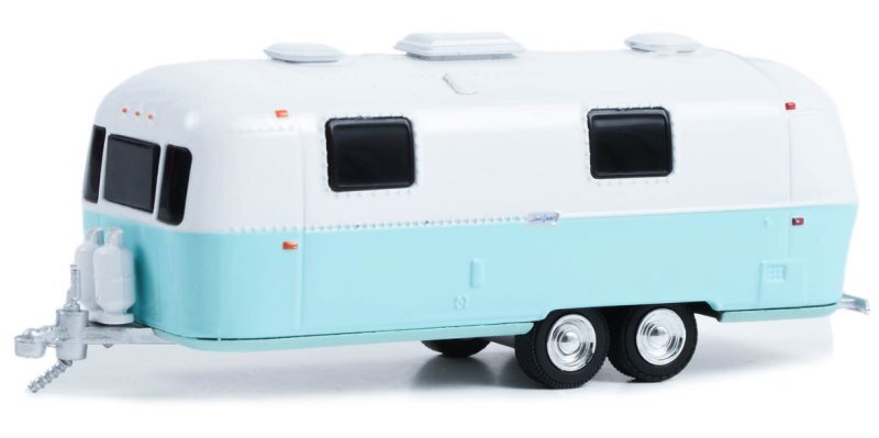 AIRSTREAM Double-Axle Land Yacht Safari - 1971 - blue / white - Greenlight 1:64