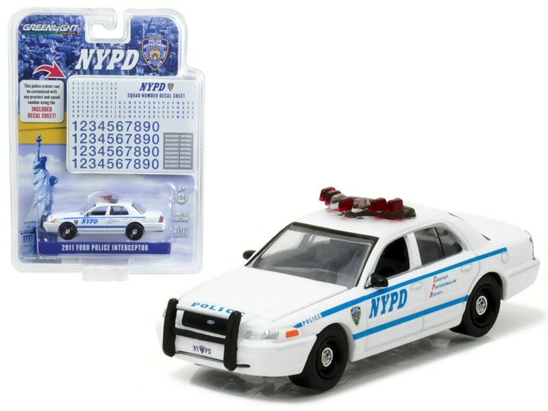 FORD Crown Victoria Interceptor NYPD & Decals - 2011 - Police - Greenlight 1:64