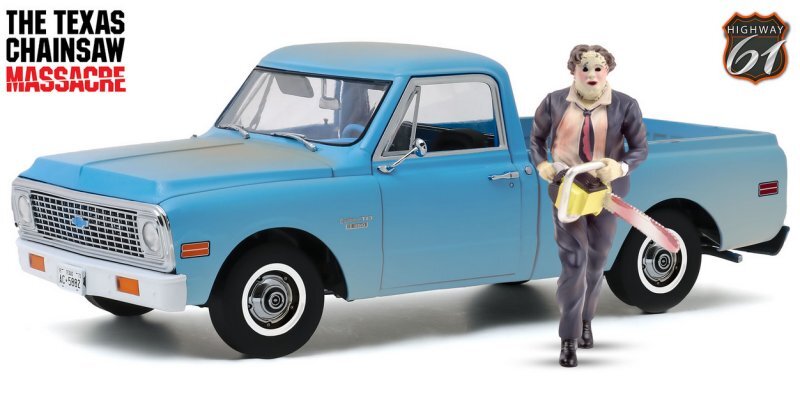 CHEVROLET C10 with Figure - 1971 - Texas Chainsaw Massacre - HIGHWAY 61 1:18